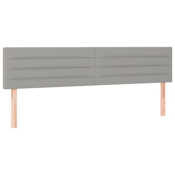 vidaXL Boxspring posteľ s matracom bledosivá 180x200 cm látka – Obrázok 6