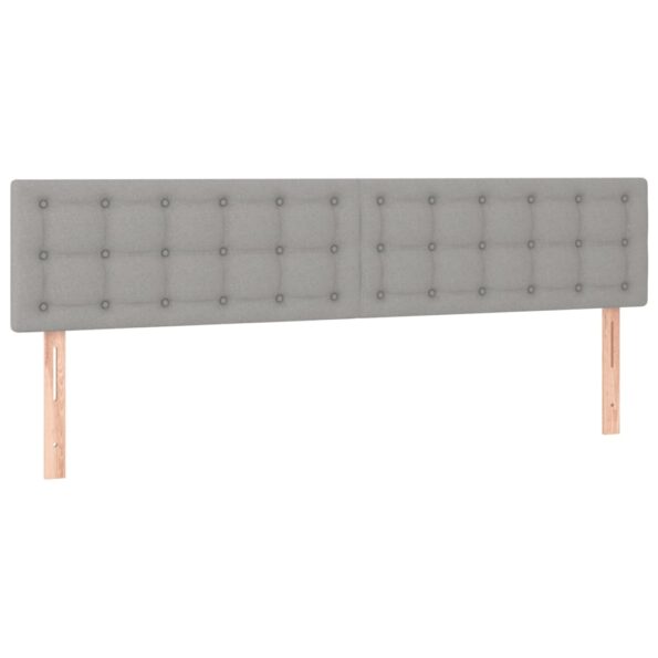 vidaXL Boxspring posteľ s matracom bledosivá 180x200 cm látka – Obrázok 6