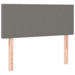 vidaXL Posteľ boxsping s matracom a LED tmavosivá 100x200 cm látka – Obrázok 7