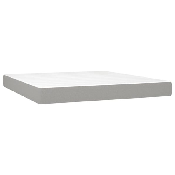 VXL8720287372578_g_en_hd_4.jpg vidaXL Posteľ boxsping s matracom a LED bledosivá 180x200 cm látka – Obrázok 6