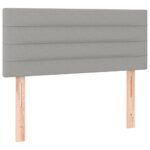 vidaXL Posteľ boxsping s matracom a LED bledosivá 120x200 cm látka – Obrázok 7