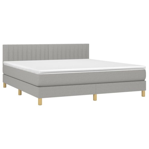 VXL8720287374176_g_en_hd_2.jpg vidaXL Posteľ boxsping s matracom a LED bledosivá 180x200 cm látka – Obrázok 4