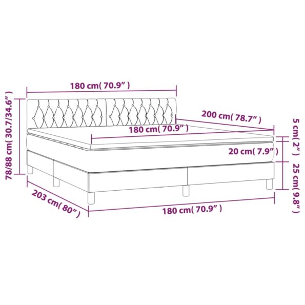 VXL8720287374978_g_en_hd_6.jpg vidaXL Posteľ boxsping s matracom a LED bledosivá 180x200 cm látka – Obrázok 8