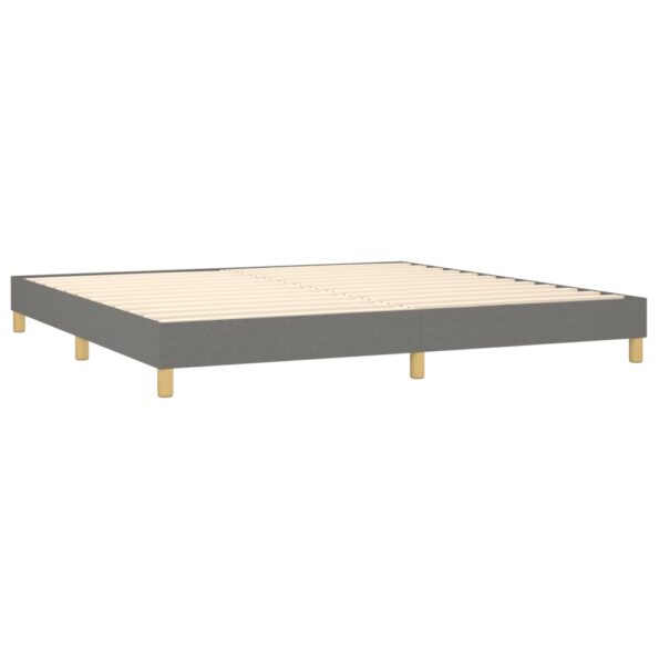 VXL8720287375067_g_en_hd_3.jpg vidaXL Posteľ boxsping s matracom a LED tmavosivá 200x200 cm látka – Obrázok 5