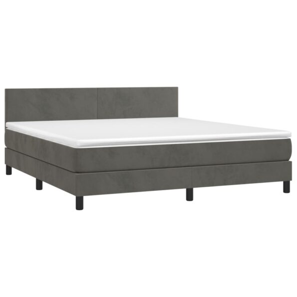 VXL8720287378228_g_en_hd_2.jpg vidaXL Posteľ boxsping s matracom a LED tmavosivá 180x200 cm zamat – Obrázok 4