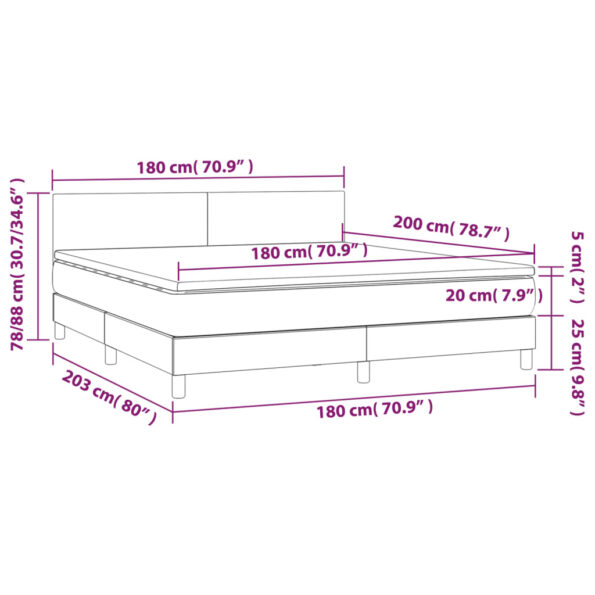 VXL8720287378228_g_en_hd_6.jpg vidaXL Posteľ boxsping s matracom a LED tmavosivá 180x200 cm zamat – Obrázok 8