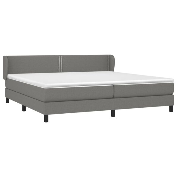 VXL8720287400660_g_en_hd_1.jpg vidaXL Boxspring posteľ s matracom tmavosivá 200x200 cm látka – Obrázok 3