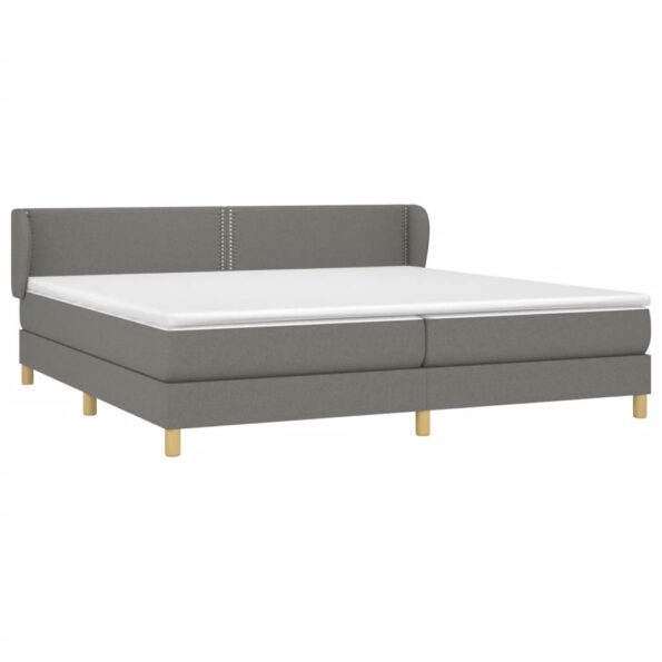 VXL8720287406266_g_en_hd_1.jpg vidaXL Boxspring posteľ s matracom tmavosivá 200x200 cm látka – Obrázok 3