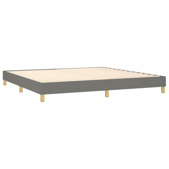 VXL8720287406266_g_en_hd_2.jpg vidaXL Boxspring posteľ s matracom tmavosivá 200x200 cm látka – Obrázok 4