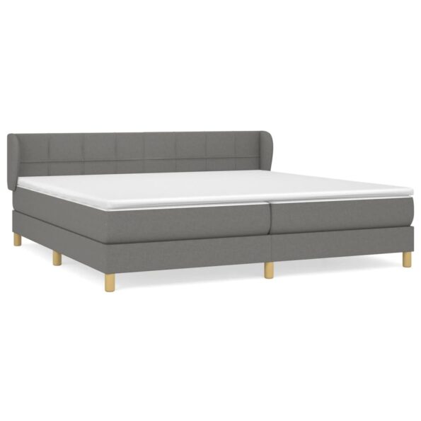 VXL8720287407065_a_en_hd_1.jpg vidaXL Boxspring posteľ s matracom tmavosivá 200x200 cm látka – Obrázok 2