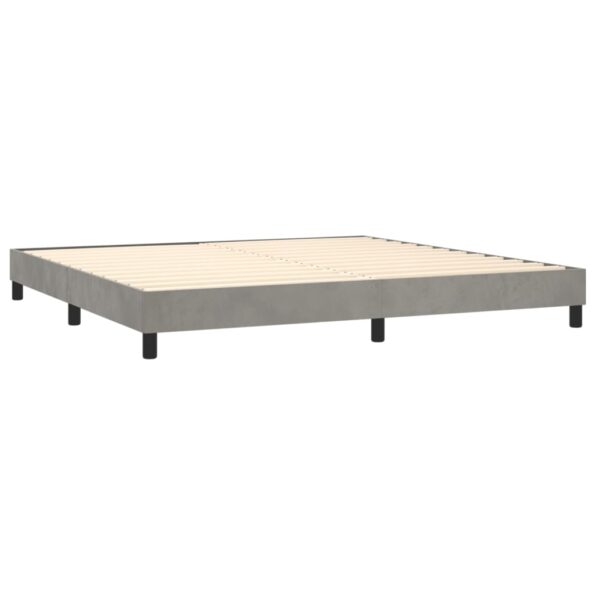 VXL8720287414476_g_en_hd_2.jpg vidaXL Posteľný rám boxsping s matracom bledosivý 200x200 cm zamat – Obrázok 4