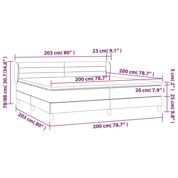 VXL8720287414476_g_en_hd_5.jpg vidaXL Posteľný rám boxsping s matracom bledosivý 200x200 cm zamat – Obrázok 7