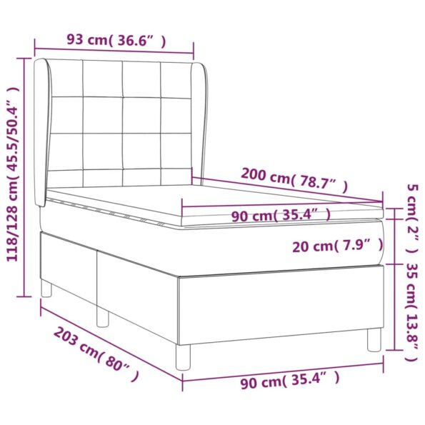 VXL8720287430667_g_en_hd_5.jpg vidaXL Posteľný rám boxspring s matracom tmavosivý 90x200 cm zamat – Obrázok 7
