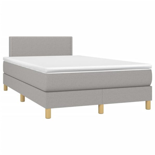 VXL8720287451853_g_en_hd_1.jpg vidaXL Boxspring posteľ s matracom bledosivá 120x200 cm látka – Obrázok 3