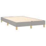 vidaXL Boxspring posteľ s matracom bledosivá 120x200 cm látka – Obrázok 4