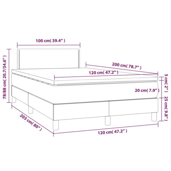 VXL8720287451853_g_en_hd_5.jpg vidaXL Boxspring posteľ s matracom bledosivá 120x200 cm látka – Obrázok 7