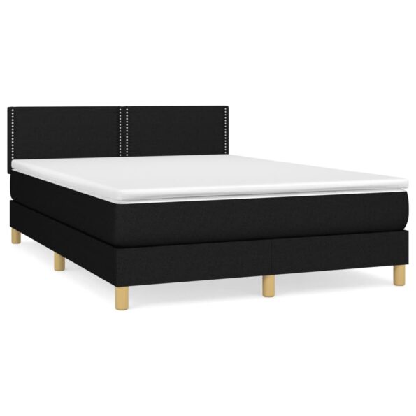 VXL8720287452034_a_en_hd_1.jpg vidaXL Posteľný rám boxspring s matracom čierny 140x200 cm látka – Obrázok 2