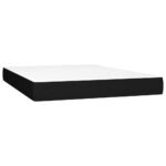 vidaXL Posteľný rám boxspring s matracom čierny 140x200 cm látka – Obrázok 5