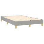 vidaXL Boxspring posteľ s matracom bledosivá 120x200 cm látka – Obrázok 4