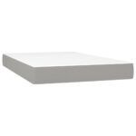 vidaXL Boxspring posteľ s matracom bledosivá 120x200 cm látka – Obrázok 5