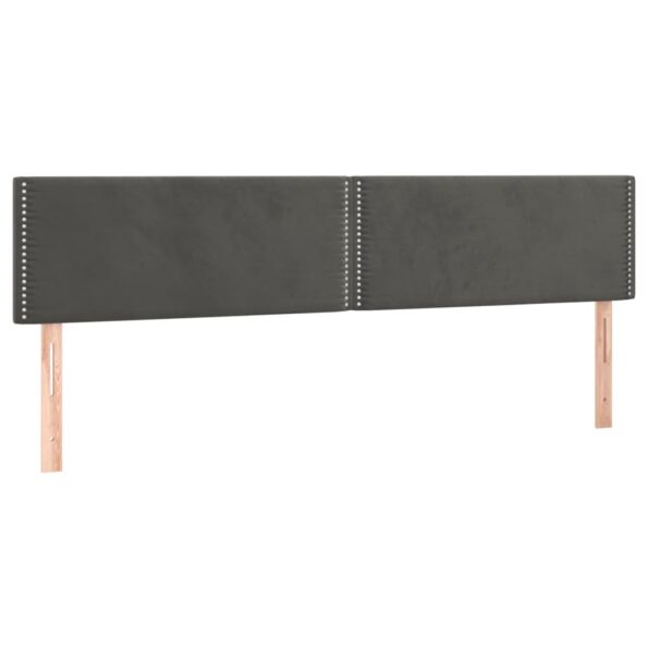 vidaXL Posteľný rám boxspring s matracom tmavosivý 180x200 cm zamat – Obrázok 6