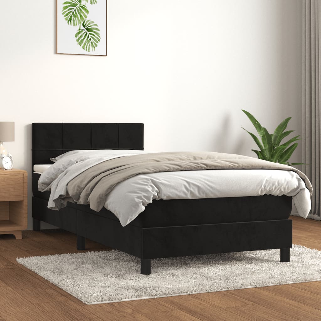 VXL8720287459538_m_en_hd_1.jpg vidaXL Posteľný rám boxspring s matracom čierny 100x200 cm zamat – Obrázok 1