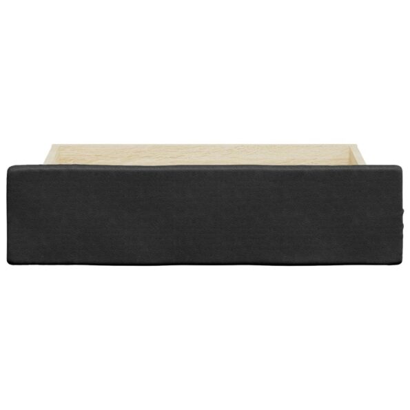 vidaXL Posteľné zásuvky 2 ks čierne kompozitné drevo a umelá koža – Obrázok 4