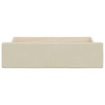 vidaXL Posteľné zásuvky 2 ks krémové kompozitné drevo a umelá koža – Obrázok 4