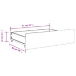 vidaXL Posteľné zásuvky 2 ks krémové kompozitné drevo a umelá koža – Obrázok 8