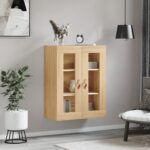 vidaXL Nástenná TV skrinka dub sonoma 69,5x34x90 cm – Obrázok 3