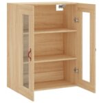 vidaXL Nástenná TV skrinka dub sonoma 69,5x34x90 cm – Obrázok 7