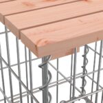 vidaXL Záhradná lavica gabiónový dizajn 103x44x42 cm masívny douglas – Obrázok 6
