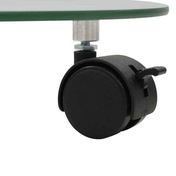 vidaXL Podstavce pod kvetináč 4 ks 28 cm tvrdené sklo okrúhle – Obrázok 4