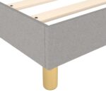 vidaXL Boxspring posteľ s matracom bledosivá 180x200 cm látka – Obrázok 7