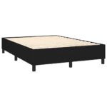 vidaXL Posteľný rám boxspring s matracom čierny 140x200 cm látka – Obrázok 4