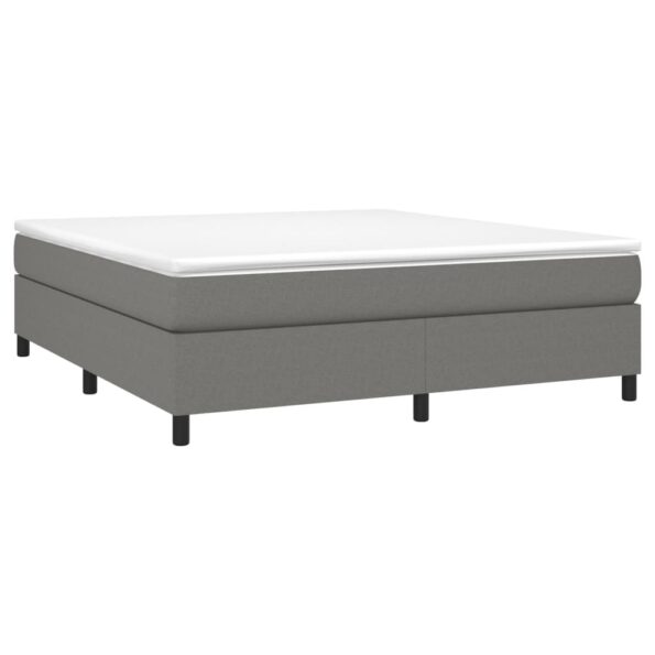 VXL8720845549312_g_en_hd_1.jpg vidaXL Boxspring posteľ s matracom tmavosivá 160x200 cm látka – Obrázok 3
