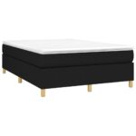 vidaXL Posteľný rám boxspring s matracom čierny 140x200 cm látka – Obrázok 3