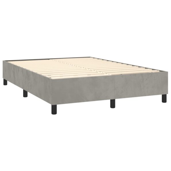 VXL8720845551803_g_en_hd_2.jpg vidaXL Posteľný rám boxsping s matracom bledosivý 140x200 cm zamat – Obrázok 4