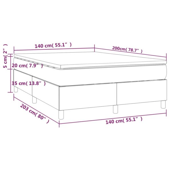 VXL8720845551803_g_en_hd_8.jpg vidaXL Posteľný rám boxsping s matracom bledosivý 140x200 cm zamat – Obrázok 10