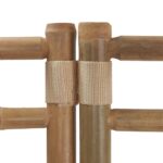 vidaXL Skladací 4-panelový paraván 160 cm bambus a plátno – Obrázok 7