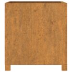 vidaXL Kvetináč s nohami hrdzavý 50x50x50 cm korténová oceľ – Obrázok 6