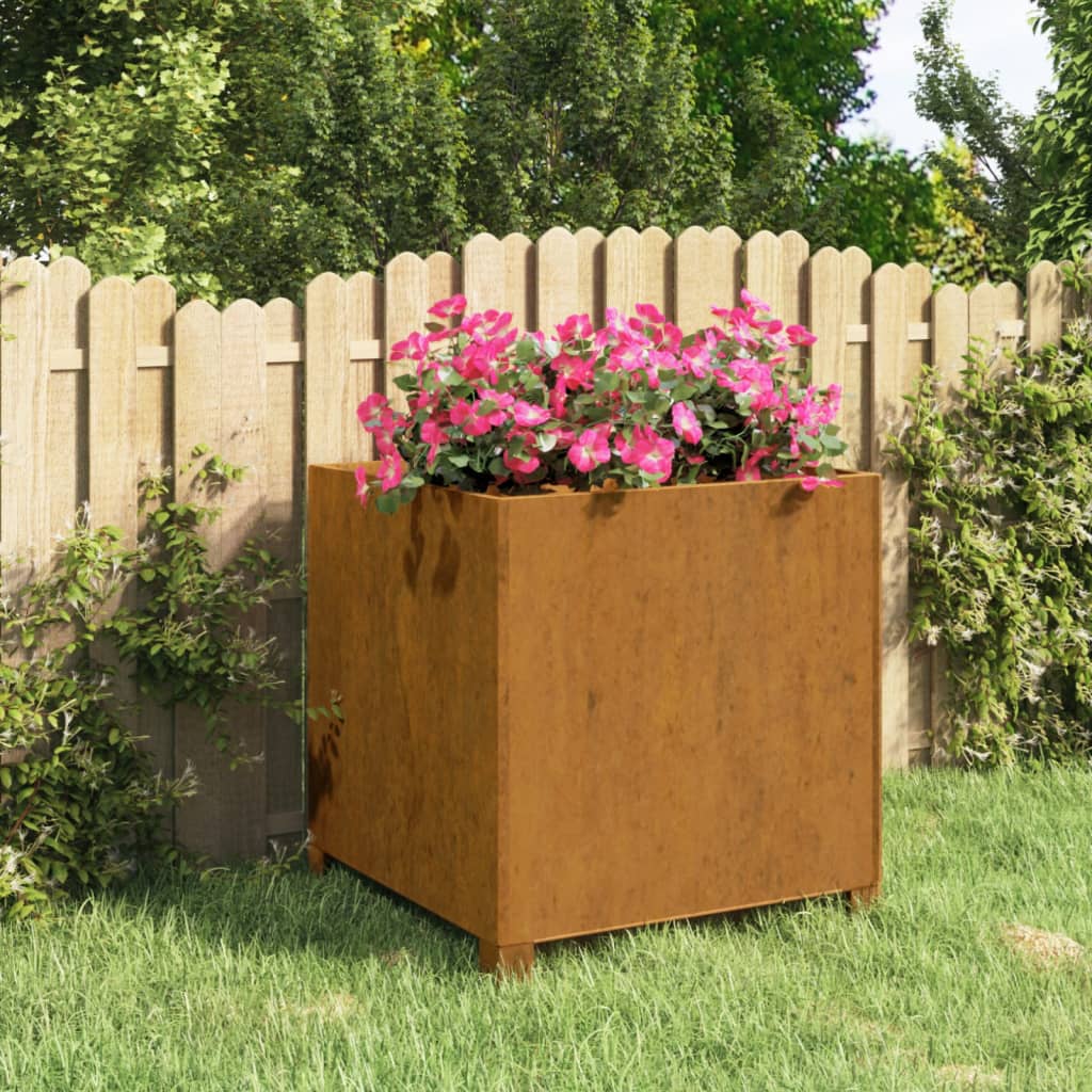 VXL8720845673680_m_en_hd_1.jpg vidaXL Kvetináč s nohami hrdzavý 50x50x50 cm korténová oceľ – Obrázok 1