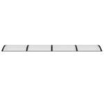 vidaXL Vchodová strieška čierna a priehľadná 350x80 cm polykarbonát – Obrázok 3