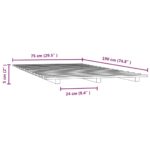 vidaXL Posteľný rám 75x190 cm borovicový masív – Obrázok 8