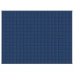 vidaXL Záťažová prikrývka modrá 152x203 cm 7 kg látka – Obrázok 2