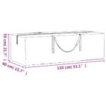 vidaXL Tašky na záhradné vankúše 2 ks čierne 135x40x55 cm polyetylén – Obrázok 9