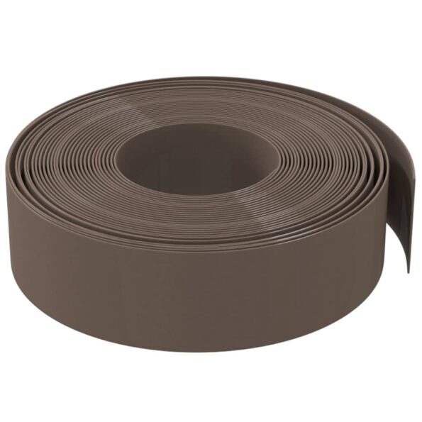 vidaXL Záhradné obruby 2 ks hnedé 10 m 15 cm polyetylén – Obrázok 4