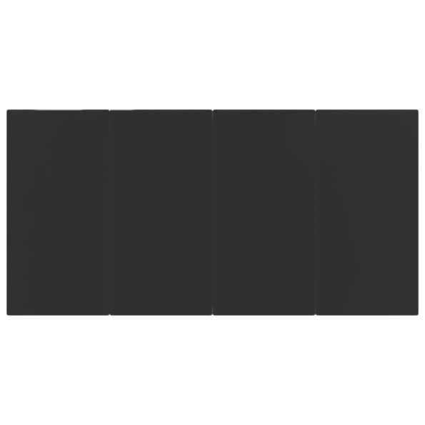 vidaXL 7-dielna záhradná jedálenská súprava čierna – Obrázok 8