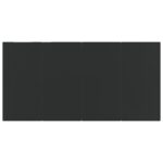 vidaXL 5-dielna záhradná jedálenská súprava čierna – Obrázok 9