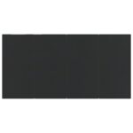 vidaXL 7-dielna záhradná jedálenská súprava s vankúšmi čierna – Obrázok 8